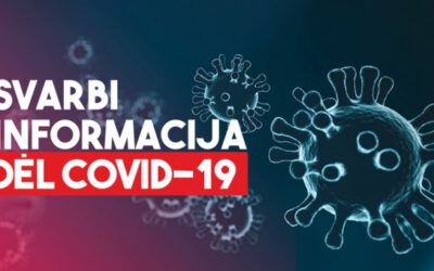 Dėl koronaviruso pandemijos keičiamas darbo laikas